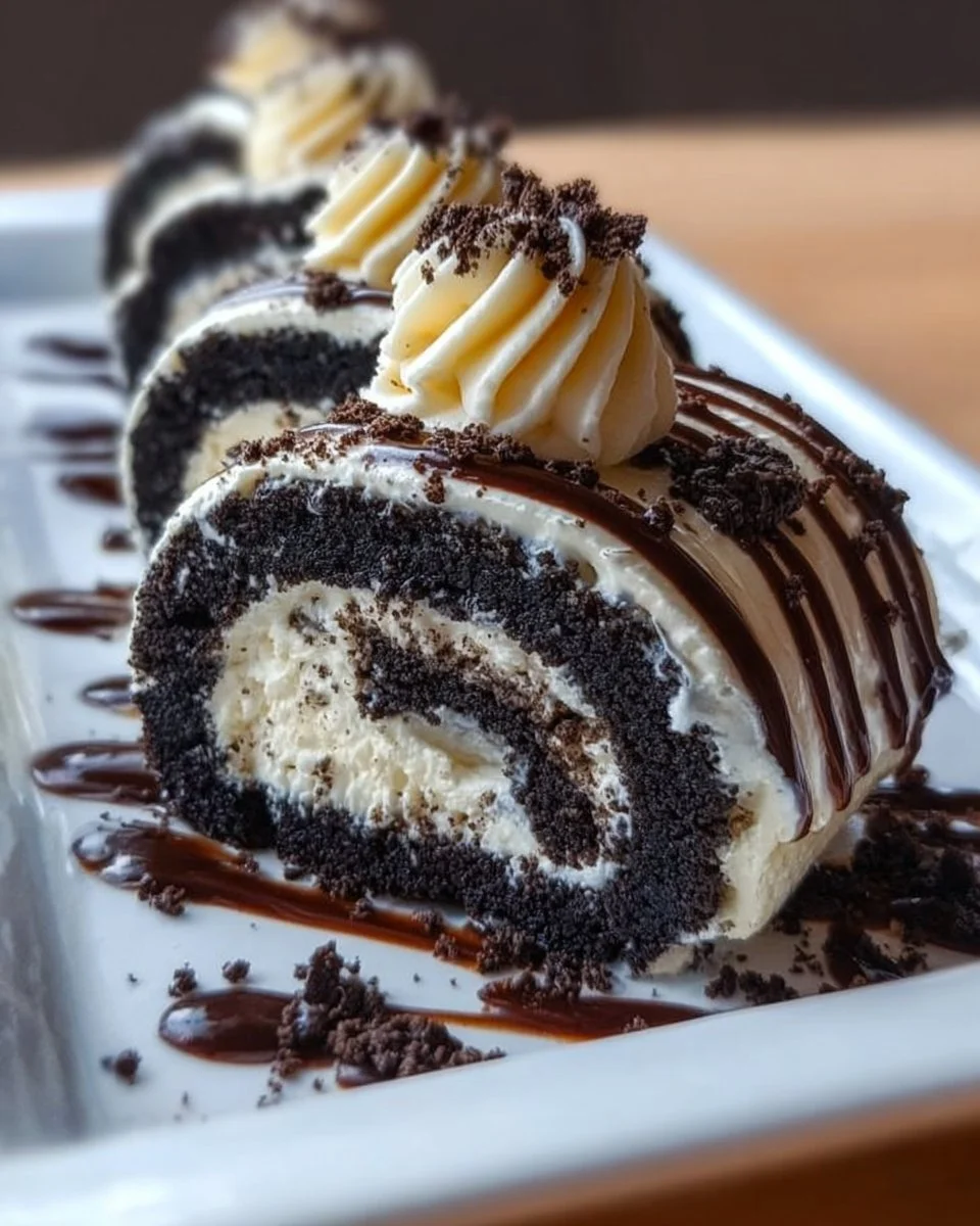 Oreo-Creme-Käsekuchen-Sushi-Rollen-Dessert