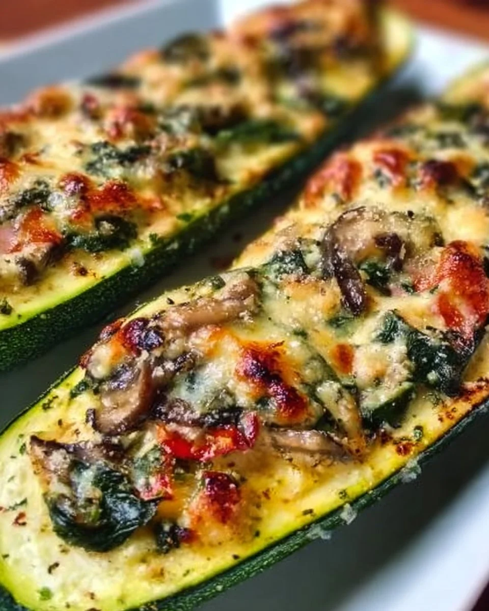 Ricotta-Filled Zucchini Boats